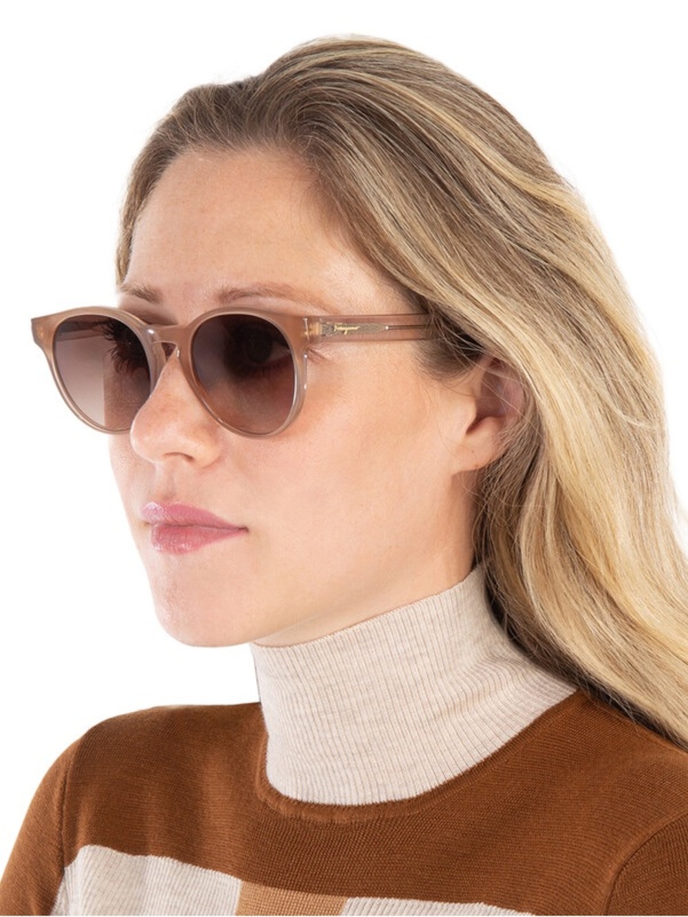 NEW FERRAGAMO SF1068 NEUTRAL SUNGLASSES